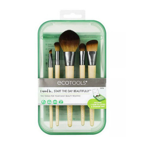 Paris Presents Ecotools Start the Day Beautifully Make Up Brush Kit, 5 Ea